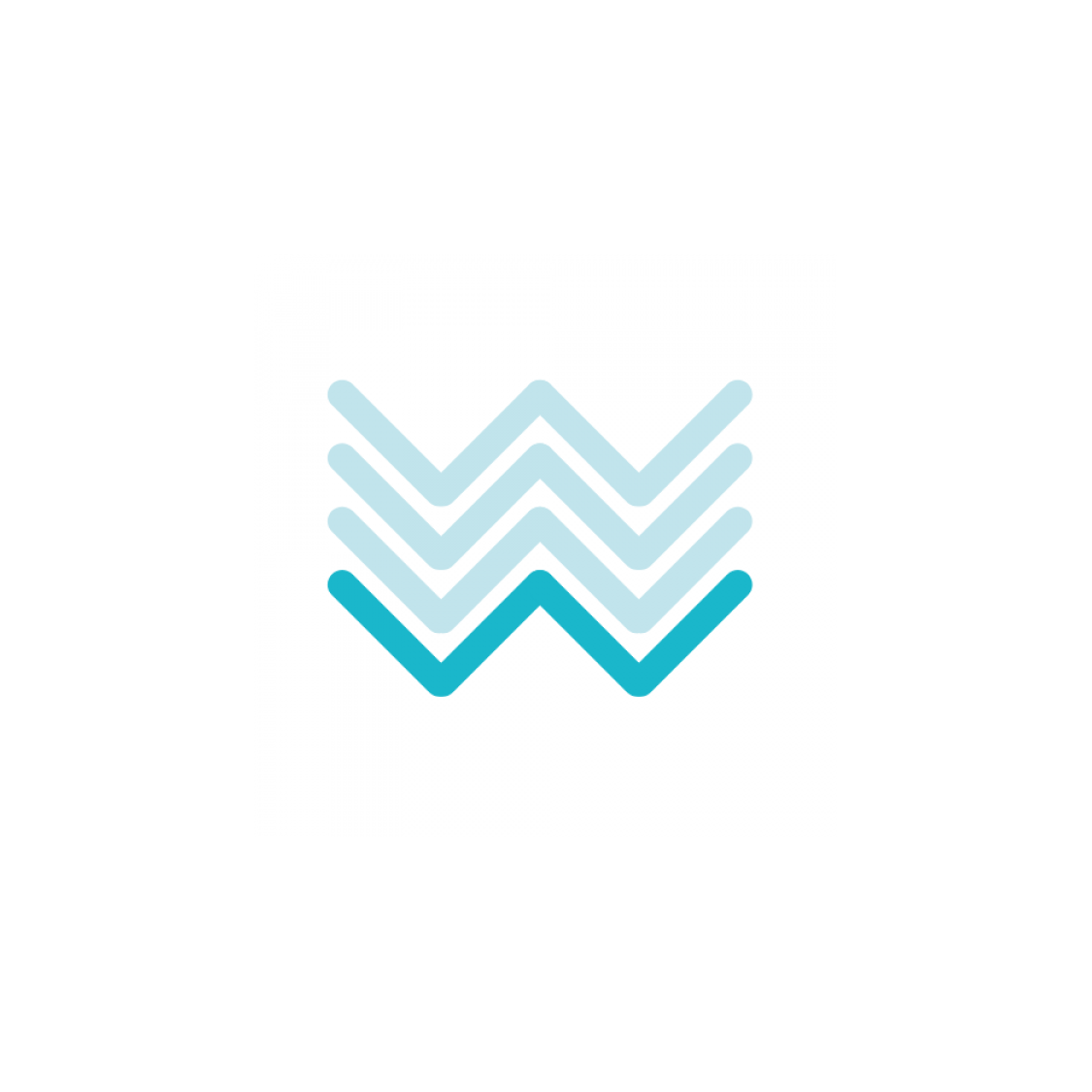 logo with blue v-shapes